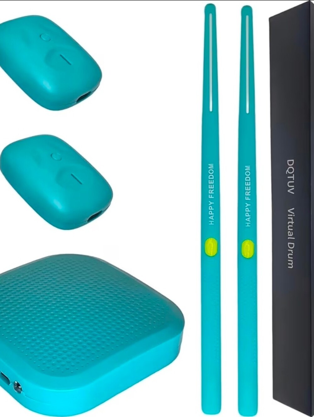 Electronic Drumsticks (BLUE), Virtual Drum Kit, Portable Silent Practice